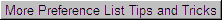 More Preference List Tips and Tricks